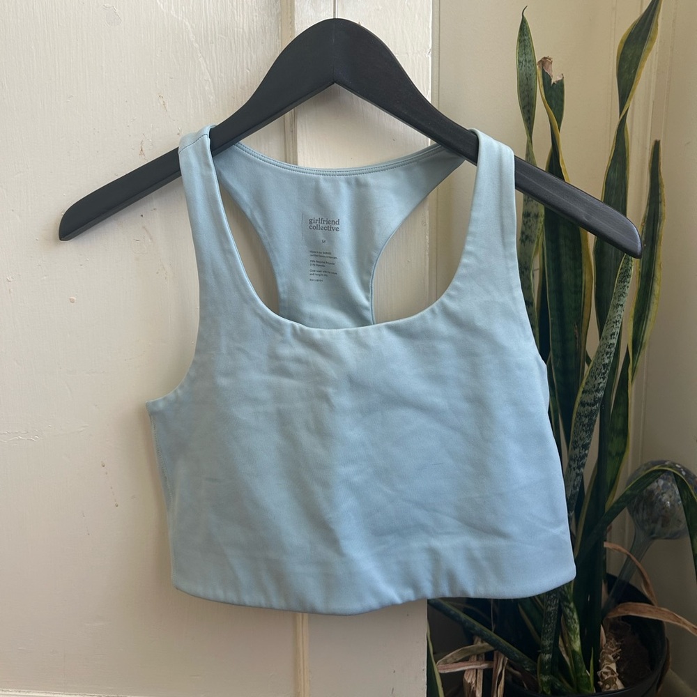 Girlfriend Collective Paloma Sports Bra | Icy Blue